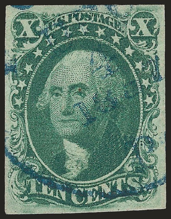 US Stamps Value Scott Catalogue # 16 - 10c 1855 Washington. Robert Siegel Auction Galleries, Jun 2009, Sale 973, Lot 45
