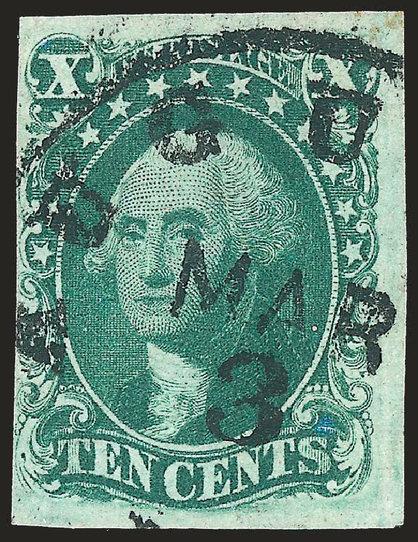 US Stamp Prices Scott Cat. #16: 1855 10c Washington. Robert Siegel Auction Galleries, Apr 2010, Sale 984, Lot 105