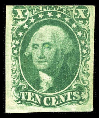 Value of US Stamps Scott #16: 1855 10c Washington. Matthew Bennett International, Feb 2012, Sale 340, Lot 92