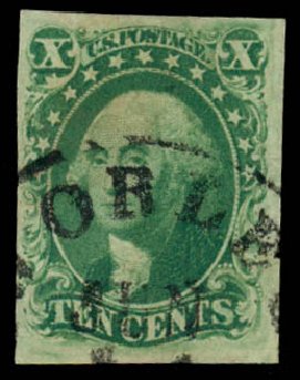 US Stamps Price Scott Catalogue #16 - 10c 1855 Washington. Daniel Kelleher Auctions, Mar 2014, Sale 648, Lot 2012