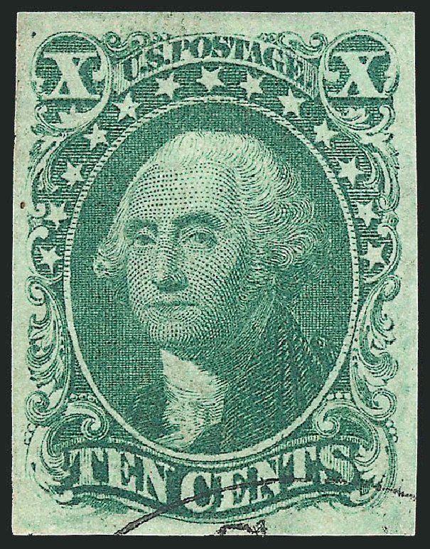 US Stamp Prices Scott Cat. # 16 - 10c 1855 Washington. Robert Siegel Auction Galleries, Sep 2009, Sale 976, Lot 1182