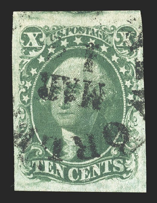 US Stamp Values Scott Catalogue # 16: 10c 1855 Washington. Spink Shreves Galleries, Jul 2012, Sale 140, Lot 72