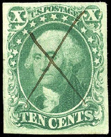 US Stamp Value Scott Cat. #16 - 10c 1855 Washington. Matthew Bennett International, Apr 2008, Sale 326, Lot 43