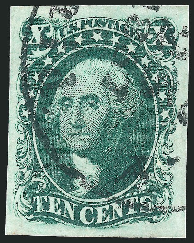 US Stamps Values Scott Catalog # 16 - 10c 1855 Washington. Robert Siegel Auction Galleries, Oct 2012, Sale 1032, Lot 3053