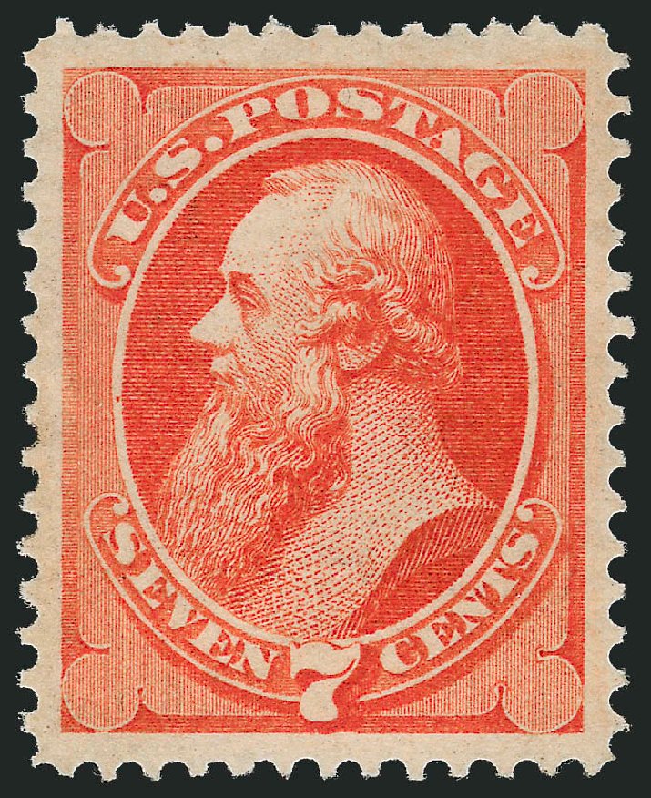 Values of US Stamp Scott Catalogue #160: 1873 7c Stanton Continental. Robert Siegel Auction Galleries, Oct 2010, Sale 997, Lot 5578