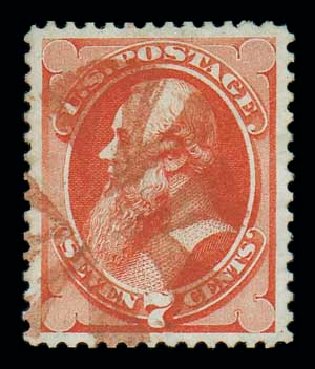 Prices of US Stamp Scott #160 - 7c 1873 Stanton Continental. Matthew Bennett International, Dec 2007, Sale 323, Lot 399