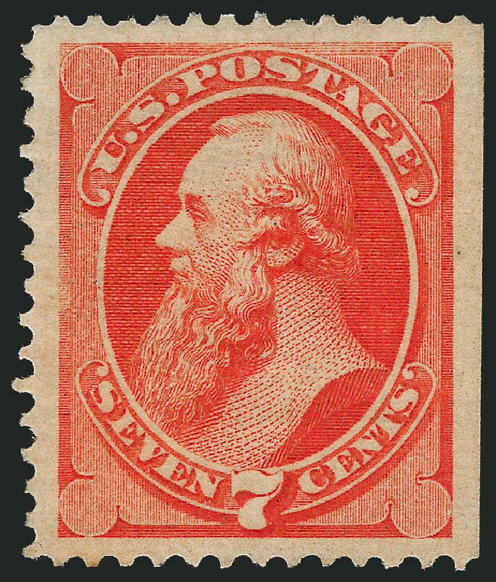 Value of US Stamps Scott 160: 1873 7c Stanton Continental. Robert Siegel Auction Galleries, Oct 2010, Sale 997, Lot 5579