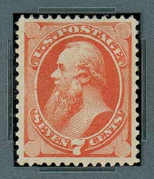 US Stamp Price Scott Catalog # 160 - 7c 1873 Stanton Continental. Matthew Bennett International, Oct 2007, Sale 322, Lot 2054