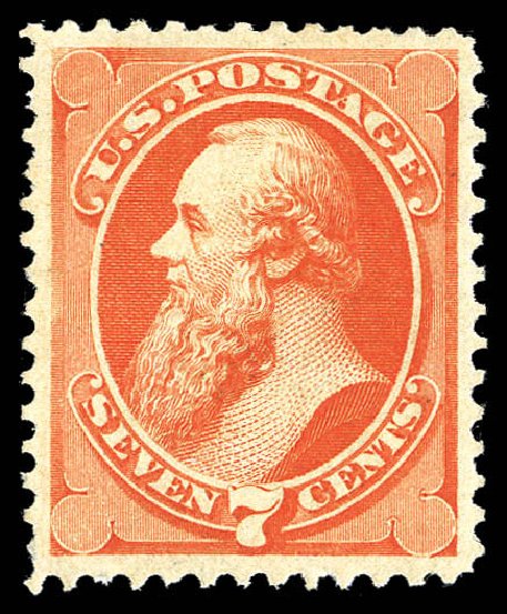 Costs of US Stamps Scott Cat. #160 - 1873 7c Stanton Continental. Matthew Bennett International, Sep 2012, Sale 346, Lot 725