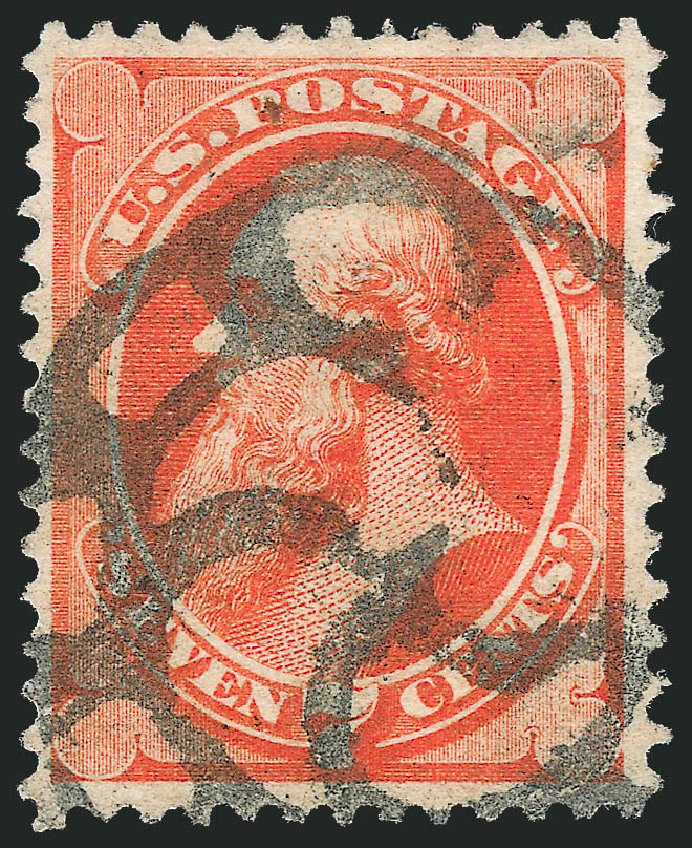 Prices of US Stamps Scott Catalogue # 160 - 1873 7c Stanton Continental. Robert Siegel Auction Galleries, Oct 2011, Sale 1014, Lot 1405