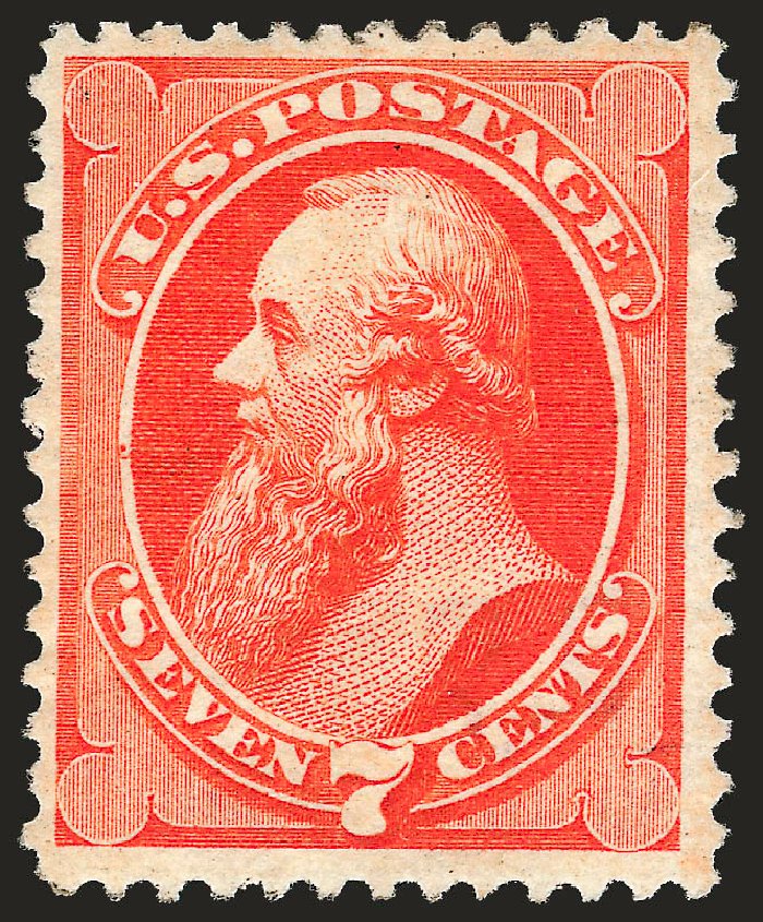 US Stamp Prices Scott Catalogue # 160 - 1873 7c Stanton Continental. Robert Siegel Auction Galleries, Oct 2008, Sale 963, Lot 773