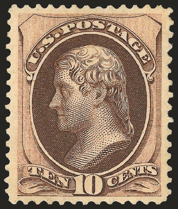 Values of US Stamps Scott 161: 10c 1873 Jefferson Continental. Robert Siegel Auction Galleries, Apr 2010, Sale 984, Lot 487