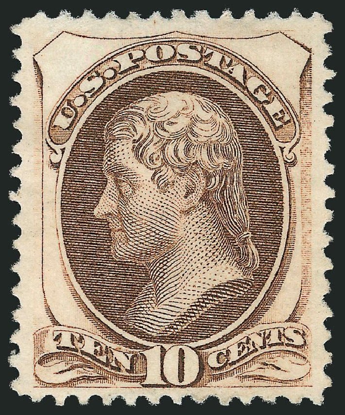 US Stamps Prices Scott Catalogue 161 - 1873 10c Jefferson Continental. Robert Siegel Auction Galleries, May 2013, Sale 1044, Lot 148