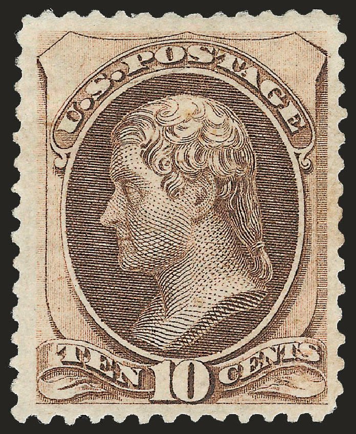 Cost of US Stamps Scott #161: 10c 1873 Jefferson Continental. Robert Siegel Auction Galleries, Jun 2009, Sale 975, Lot 1408