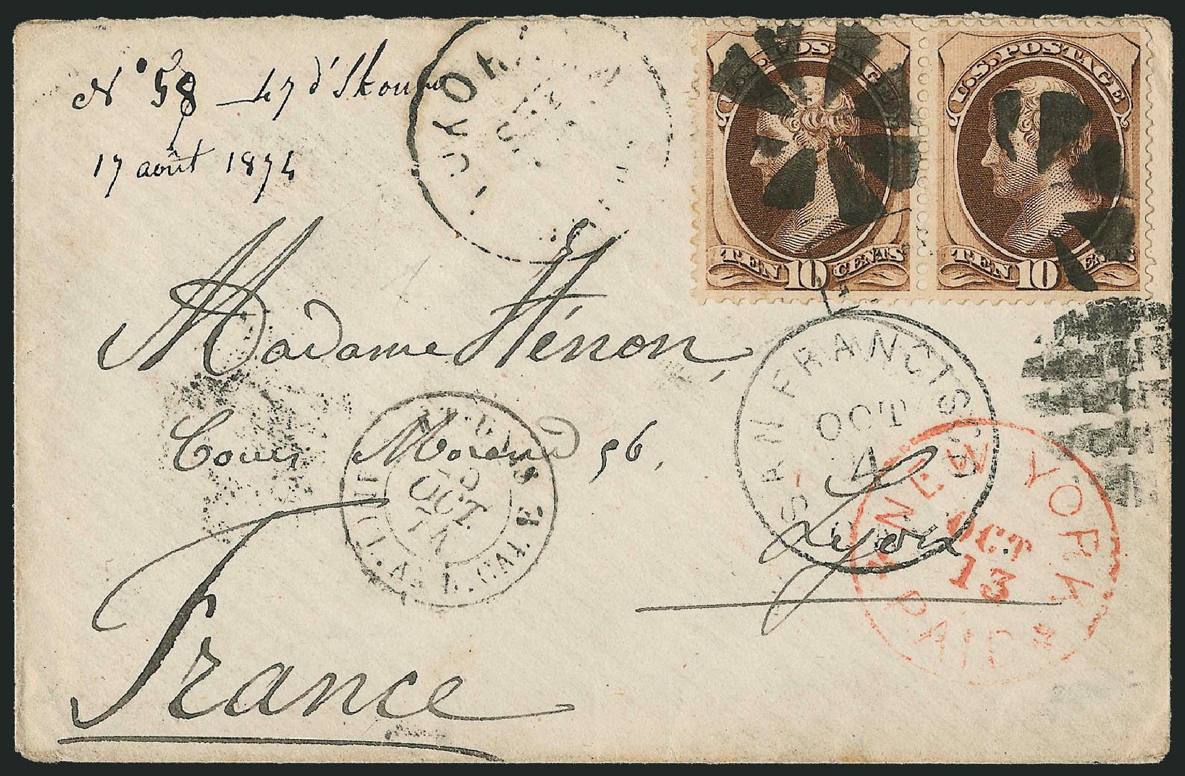 Prices of US Stamps Scott Cat. # 161 - 1873 10c Jefferson Continental. Robert Siegel Auction Galleries, Jun 2012, Sale 1025, Lot 160