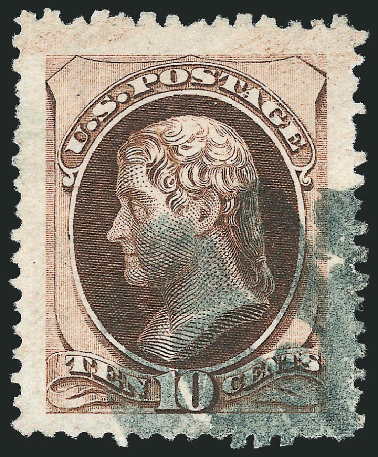 Values of US Stamp Scott Cat. # 161: 10c 1873 Jefferson Continental. Robert Siegel Auction Galleries, Dec 2012, Sale 1037, Lot 1734