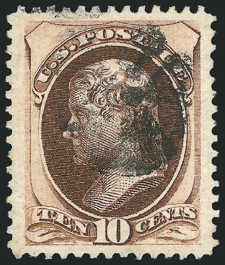 Costs of US Stamps Scott Catalogue #161: 1873 10c Jefferson Continental. Robert Siegel Auction Galleries, Oct 2012, Sale 1032, Lot 3265