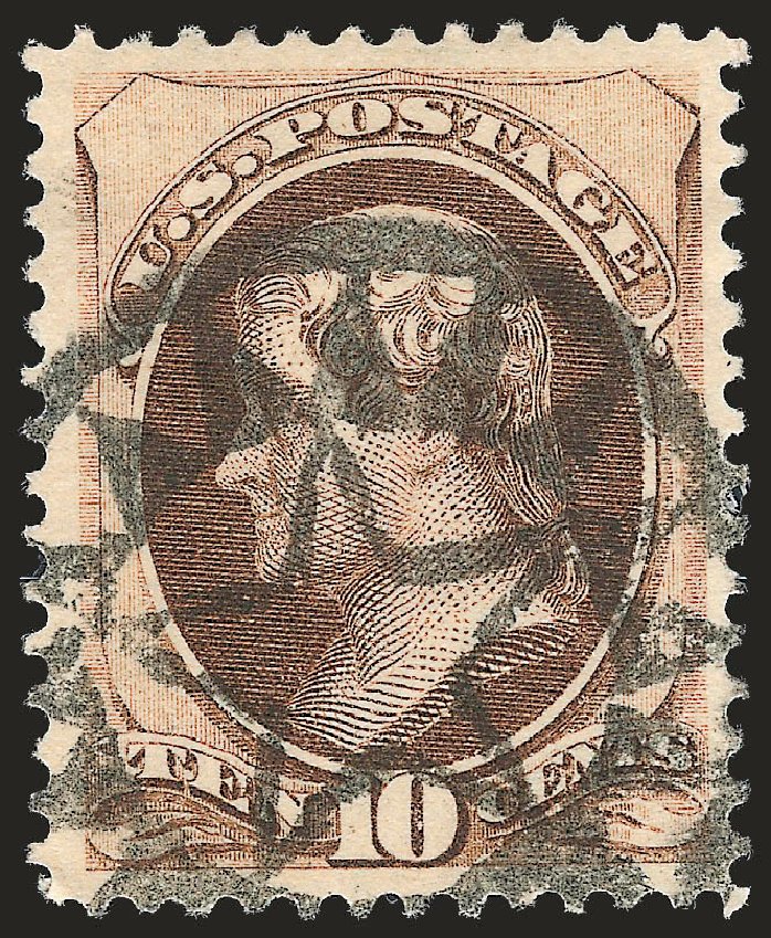 Price of US Stamp Scott Catalogue #161: 1873 10c Jefferson Continental. Robert Siegel Auction Galleries, Sep 2009, Sale 976, Lot 1595
