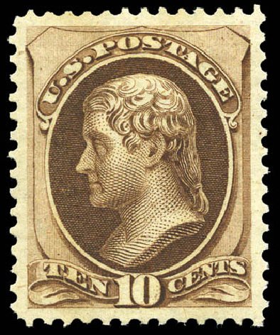 Price of US Stamps Scott Catalogue 161 - 1873 10c Jefferson Continental. Matthew Bennett International, Mar 2011, Sale 336, Lot 1202