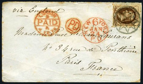US Stamp Prices Scott Cat. #161: 1873 10c Jefferson Continental. Harmer-Schau Auction Galleries, Oct 2008, Sale 79, Lot 112