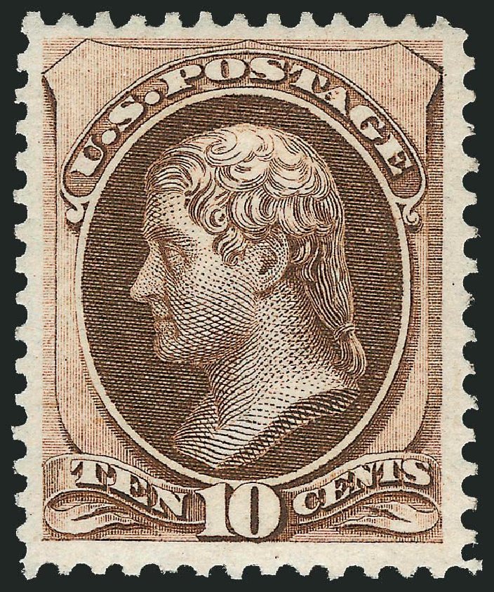 Price of US Stamps Scott Catalogue 161 - 1873 10c Jefferson Continental. Robert Siegel Auction Galleries, Nov 2013, Sale 1057, Lot 742