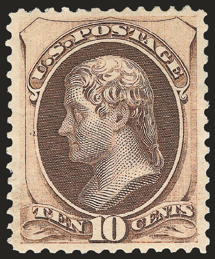 Costs of US Stamps Scott Catalogue #161 - 1873 10c Jefferson Continental. Robert Siegel Auction Galleries, Dec 2009, Sale 982, Lot 5462
