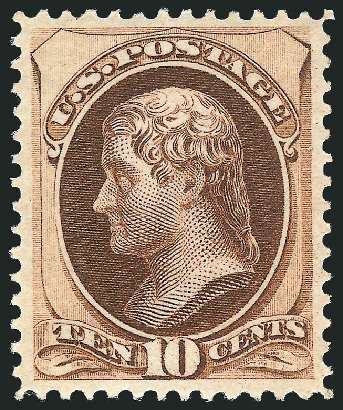 Price of US Stamp Scott Cat. # 161 - 10c 1873 Jefferson Continental. Robert Siegel Auction Galleries, Mar 2013, Sale 1040, Lot 1423