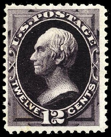 US Stamps Values Scott Cat. #162: 12c 1873 Clay Continental. Matthew Bennett International, May 2008, Sale 327, Lot 167