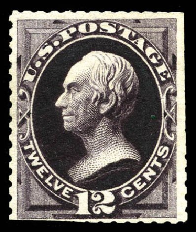 US Stamp Values Scott Catalog # 162 - 1873 12c Clay Continental. Matthew Bennett International, Mar 2012, Sale 344, Lot 4377