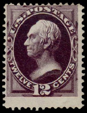 Price of US Stamp Scott Catalogue #162 - 1873 12c Clay Continental. Daniel Kelleher Auctions, Sep 2013, Sale 639, Lot 3277