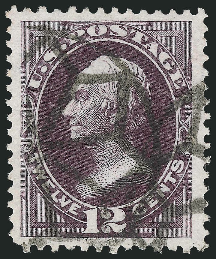 Cost of US Stamps Scott Cat. 162: 12c 1873 Clay Continental. Robert Siegel Auction Galleries, Oct 2012, Sale 1032, Lot 3267