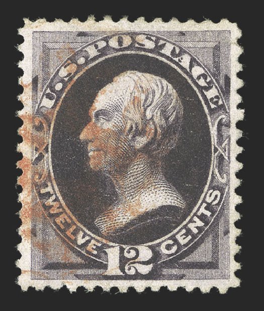 Values of US Stamp Scott Catalogue 162 - 12c 1873 Clay Continental. Spink Shreves Galleries, Jul 2012, Sale 140, Lot 157