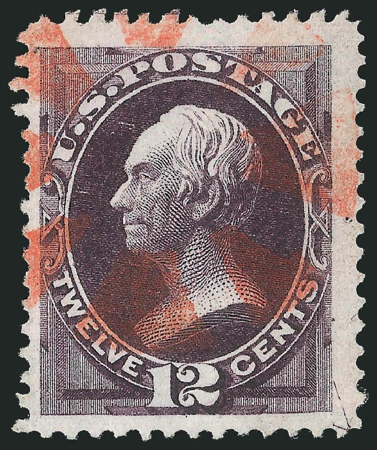 US Stamps Price Scott # 162: 12c 1873 Clay Continental. Robert Siegel Auction Galleries, Jul 2013, Sale 1050, Lot 298