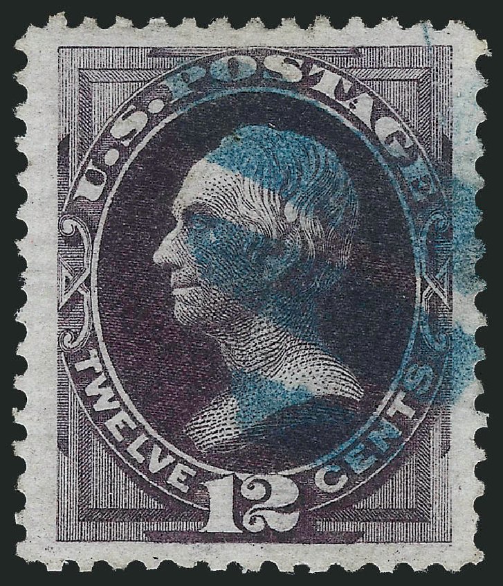 Cost of US Stamp Scott Catalogue 162 - 12c 1873 Clay Continental. Robert Siegel Auction Galleries, Dec 2013, Sale 1062, Lot 388