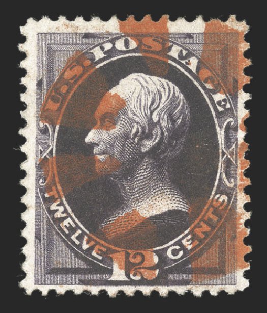 Cost of US Stamps Scott # 162 - 1873 12c Clay Continental. Spink Shreves Galleries, Jul 2012, Sale 140, Lot 158