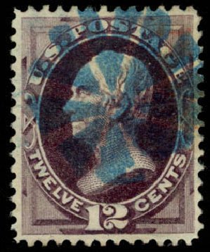 US Stamp Value Scott 162: 12c 1873 Clay Continental. Daniel Kelleher Auctions, Mar 2013, Sale 635, Lot 309