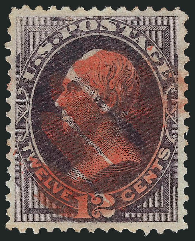 US Stamps Price Scott Catalogue 162 - 12c 1873 Clay Continental. Robert Siegel Auction Galleries, Dec 2013, Sale 1062, Lot 390