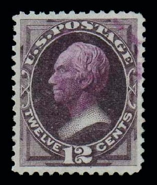 US Stamps Value Scott 162: 1873 12c Clay Continental. Matthew Bennett International, Dec 2007, Sale 323, Lot 411