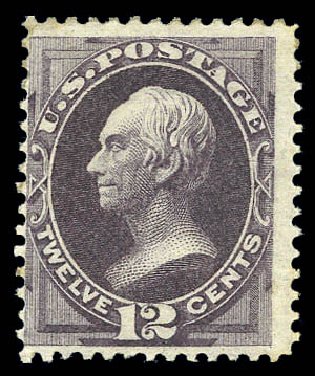 Value of US Stamp Scott Cat. #162 - 12c 1873 Clay Continental. Matthew Bennett International, Sep 2010, Sale 333, Lot 3571