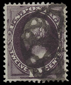 Costs of US Stamps Scott Cat. # 162 - 12c 1873 Clay Continental. Daniel Kelleher Auctions, Oct 2012, Sale 632, Lot 1071
