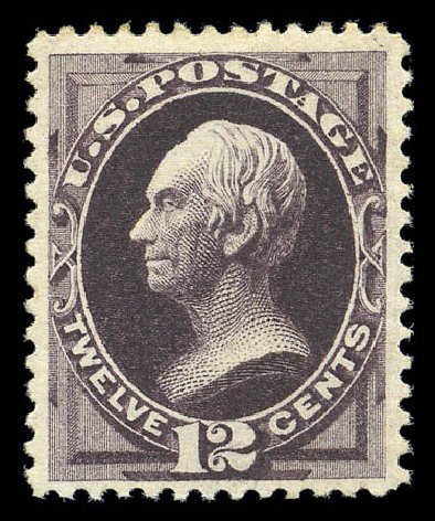 US Stamps Prices Scott #162 - 12c 1873 Clay Continental. Matthew Bennett International, Sep 2010, Sale 331, Lot 525