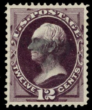Values of US Stamps Scott Cat. # 162: 1873 12c Clay Continental. Daniel Kelleher Auctions, Dec 2013, Sale 640, Lot 163