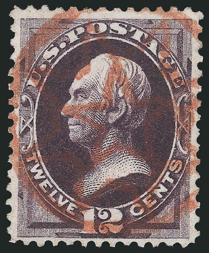 Price of US Stamps Scott Cat. #162 - 12c 1873 Clay Continental. Robert Siegel Auction Galleries, Dec 2011, Sale 1017, Lot 573
