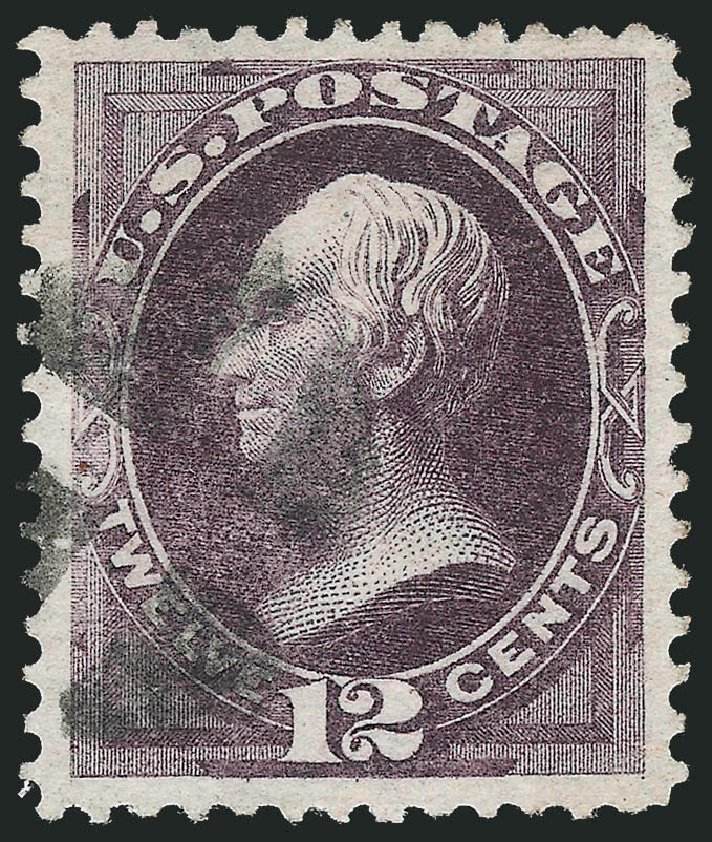 US Stamps Value Scott Catalog #162 - 12c 1873 Clay Continental. Robert Siegel Auction Galleries, Oct 2012, Sale 1032, Lot 3266