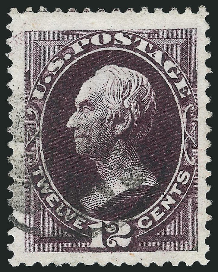 US Stamp Values Scott Catalog #162 - 12c 1873 Clay Continental. Robert Siegel Auction Galleries, Dec 2012, Sale 1037, Lot 1736