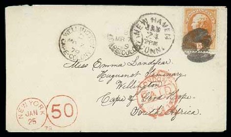 Price of US Stamps Scott Catalog 163: 1873 15c Webster Continental. Matthew Bennett International, Dec 2007, Sale 323, Lot 417