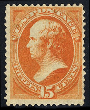 Prices of US Stamp Scott Cat. 163 - 1873 15c Webster Continental. Cherrystone Auctions, Nov 2008, Sale 200811, Lot 1077