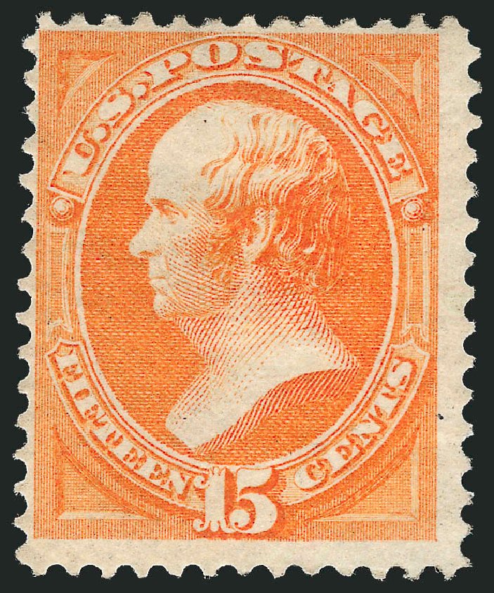 US Stamp Price Scott Catalog #163: 15c 1873 Webster Continental. Robert Siegel Auction Galleries, Jun 2011, Sale 1011, Lot 547