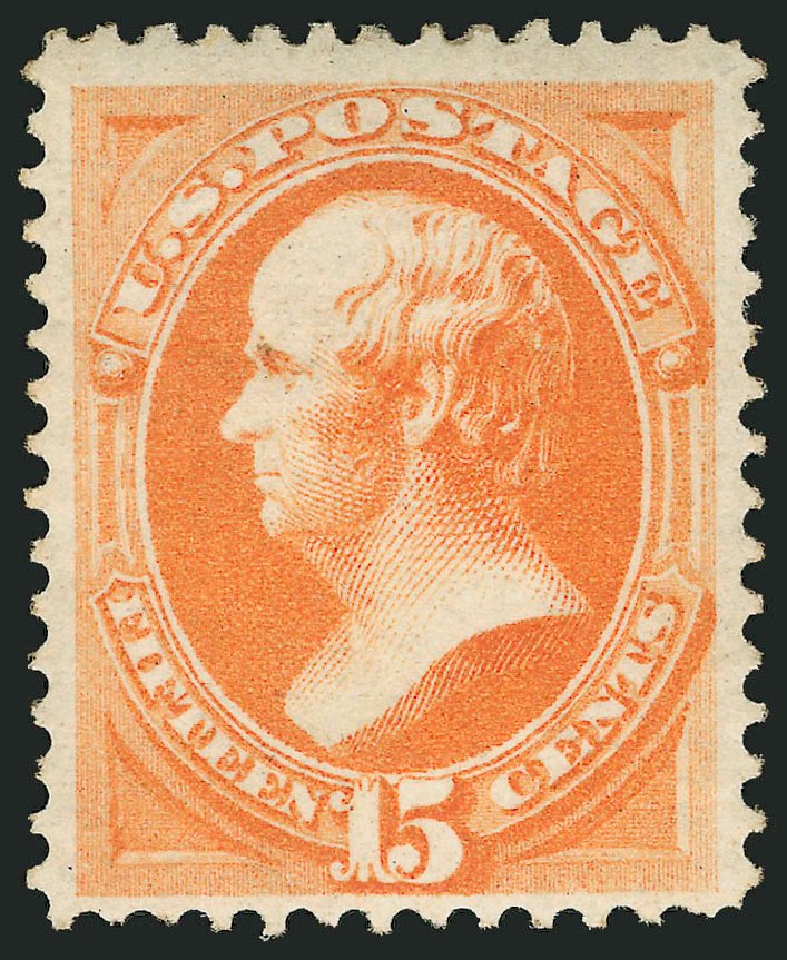 Value of US Stamps Scott 163: 15c 1873 Webster Continental. Robert Siegel Auction Galleries, Feb 2010, Sale 983, Lot 114