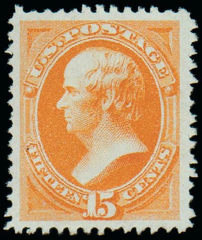 Prices of US Stamps Scott Cat. # 163: 15c 1873 Webster Continental. Matthew Bennett International, Jun 2008, Sale 328, Lot 685